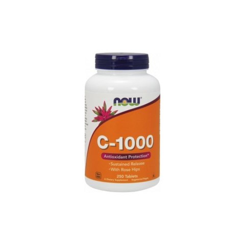 NOW Foods NOW FOODS Witamina C 1000 mg o przedłużonym uwalnianiu (250 tabl.)