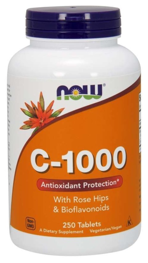 NOW Foods NOW FOODS Witamina C 1000 mg z bioflawonoidami i dziką różą (250 tabl.)