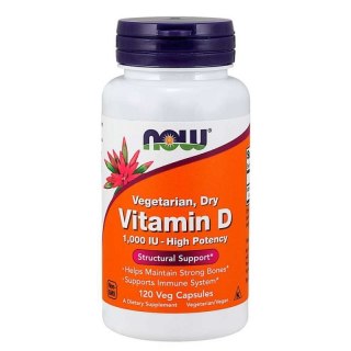 NOW Foods NOW FOODS Witamina D2 1000 IU (120 kaps.)