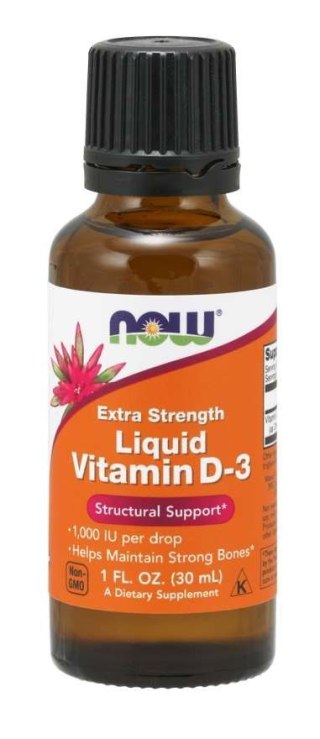 NOW Foods NOW FOODS Witamina D3 1000 IU w MCT (30 ml)