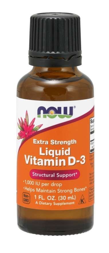 NOW Foods NOW FOODS Witamina D3 1000 IU w MCT (30 ml)