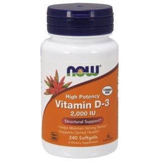 NOW Foods NOW FOODS Witamina D3 2000 IU (240 kaps.)