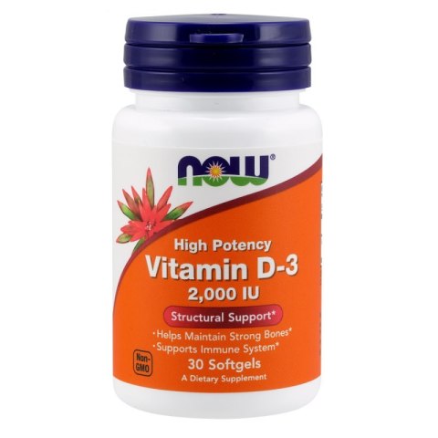 NOW Foods NOW FOODS Witamina D3 2000 IU 50 mcg (30 kaps.)