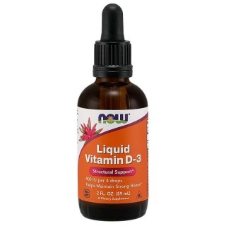 NOW Foods NOW FOODS Witamina D3 400 IU w MCT (59 ml)