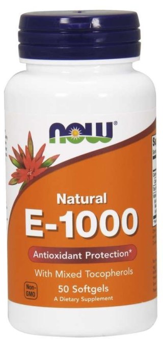 NOW Foods NOW FOODS Witamina E 1000 IU (50 kaps.)