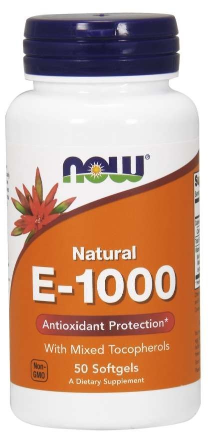 NOW Foods NOW FOODS Witamina E 1000 IU (50 kaps.)