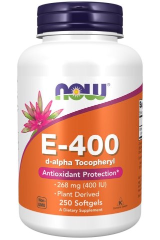 NOW Foods NOW FOODS Witamina E 400 IU - 268 mg (250 kaps.)