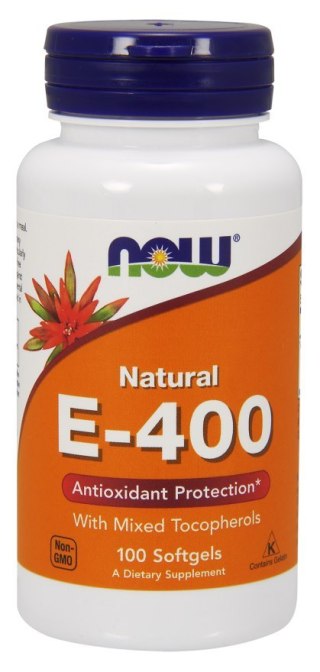 NOW Foods NOW FOODS Witamina E 400 z mieszanką tokoferoli (100 kaps.)