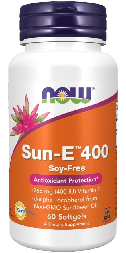 NOW Foods NOW FOODS Witamina E Sun-E 400 IU (60 kaps.)