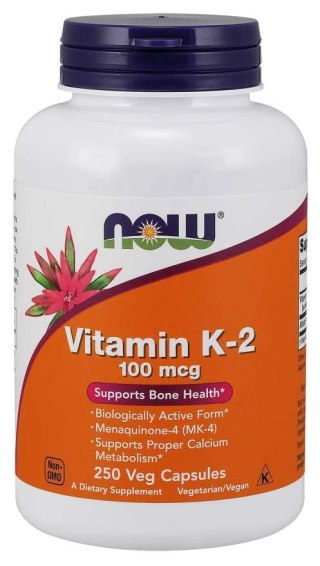NOW Foods NOW FOODS Witamina K2 MK4 100 mcg (250 kaps.)