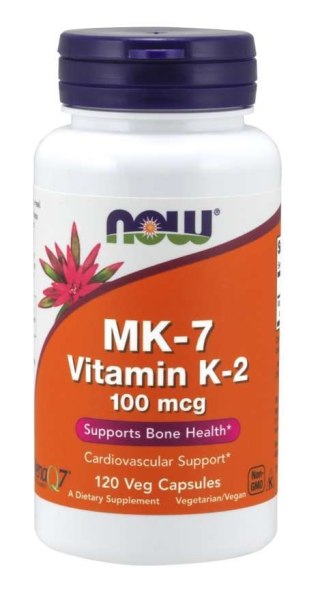 NOW Foods NOW FOODS Witamina K2 MK7 100 mcg (120 kaps.)