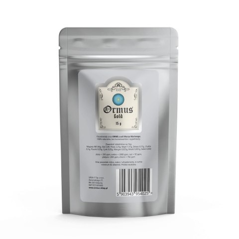 ORMUS ORMUS ORME Gold - Pierwiastki życia - mocny proszek ze złotem (15 g)