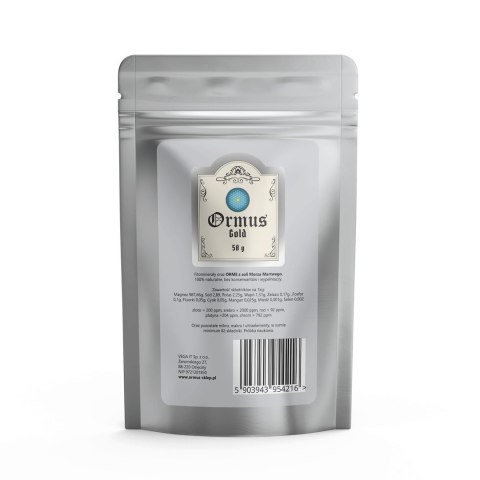 ORMUS ORMUS ORME Gold - Pierwiastki życia - mocny proszek ze złotem (50 g)