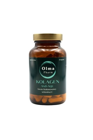Olma Pharm OLMA PHARM Kolagen Anti-Age z Kwasem Hialuronowym i witaminą C (90 kaps.)