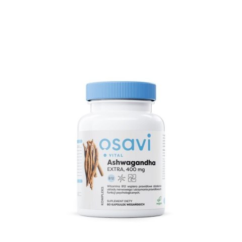 Osavi OSAVI Ashwagandha EXTRA 400 mg z wit. B12 (60 kaps.)