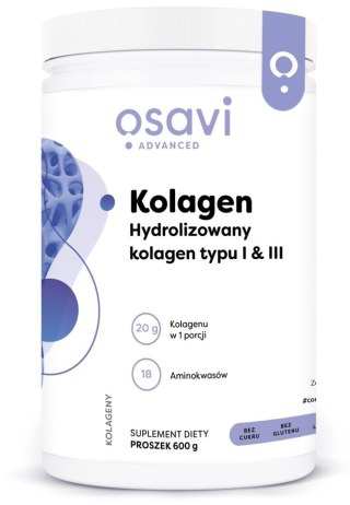 Osavi OSAVI Kolagen Hydrolizowany typu I & III (600 g)