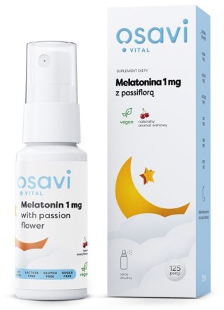 Osavi OSAVI Melatonina 1 mg z passiflorą - smak wiśniowy (25 ml)