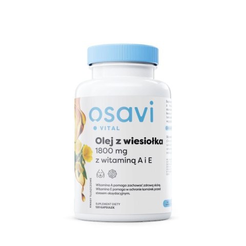 Osavi OSAVI Olej z wiesiołka 600 mg z wit. A i E (120 kaps.)