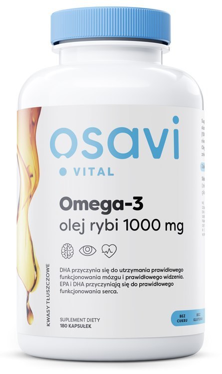 Osavi OSAVI Omega-3 olej rybi 1000 mg (180 kaps.)