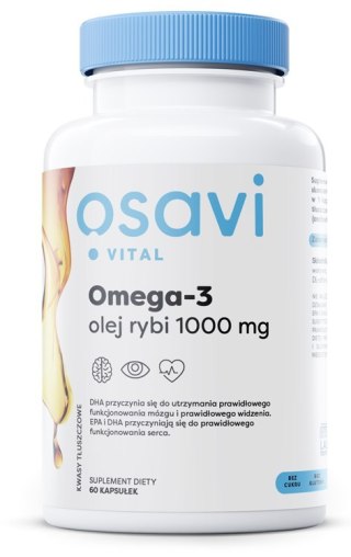 Osavi OSAVI Omega-3 olej rybi 1000 mg (60 kaps.)