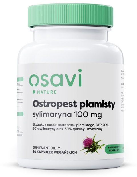 Osavi OSAVI Ostropest plamisty, sylimaryna 100 mg (60 kaps.)