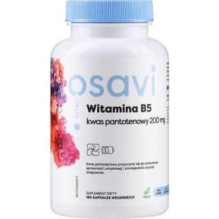 Osavi OSAVI Witamina B5 - Kwas pantotenowy 200 mg (180 kaps.)