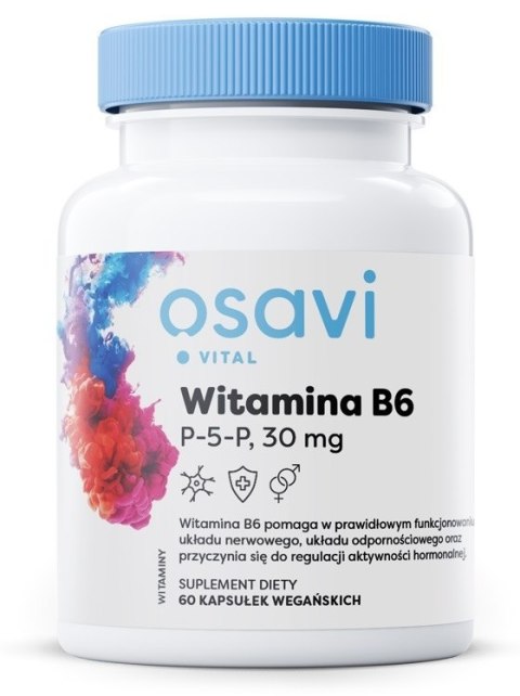 Osavi OSAVI Witamina B6 P-5-P 30 mg (60 kaps.)