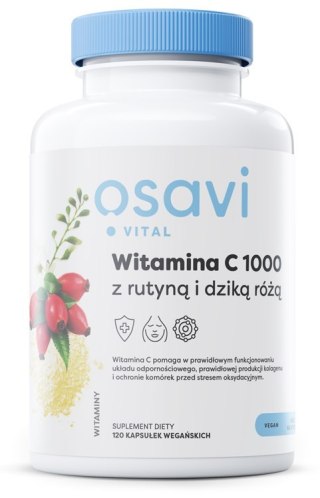 Osavi OSAVI Witamina C 500 mg z rutyną i dziką różą (120 kaps.)