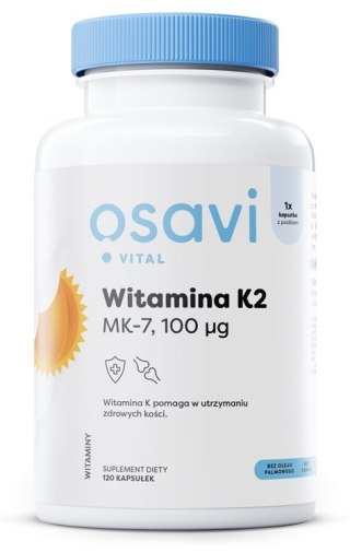 Osavi OSAVI Witamina K2 MK-7 100 mcg (120 kaps.)