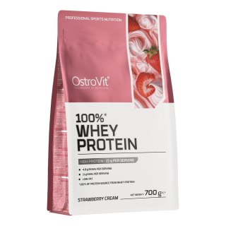 OstroVit OSTROVIT 100% Whey Protein - smak kremowej truskawki (700 g)