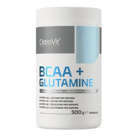 OstroVit OSTROVIT BCAA + Glutamina - smak pomarańczowy (500 g)
