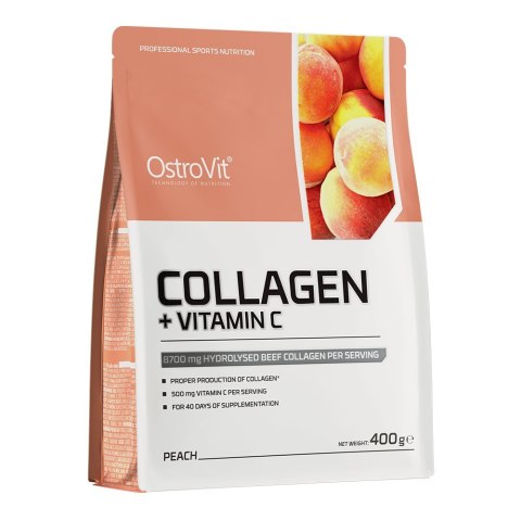 OstroVit OSTROVIT Kolagen + Witamina C - smak brzoskwiniowy (400 g)