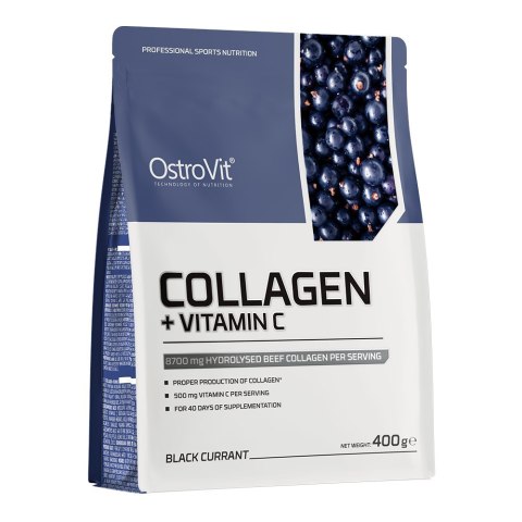 OstroVit OSTROVIT Kolagen + Witamina C - smak czarna porzeczka (400 g)