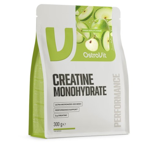 OstroVit OSTROVIT Monohydrat Kreatyny - smak zielonego jabłka (300 g)