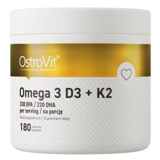 OstroVit OSTROVIT Omega 3 D3+K2 (180 kaps.)