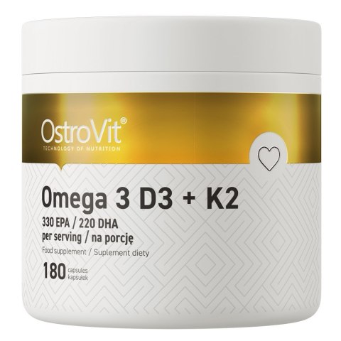 OstroVit OSTROVIT Omega 3 D3+K2 (180 kaps.)