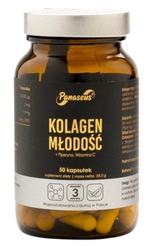 Panaseus PANASEUS Kolagen młodość (50 kaps.)