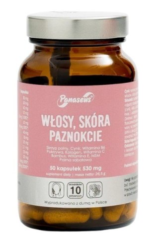 Panaseus PANASEUS Włosy, Skóra, Paznokcie (50 kaps.)