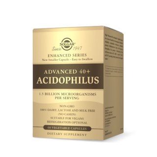 Solgar SOLGAR Advanced 40+ Acidophilus - Jelitowa flora bakteryjna Bez Kartonika (60 kaps.)