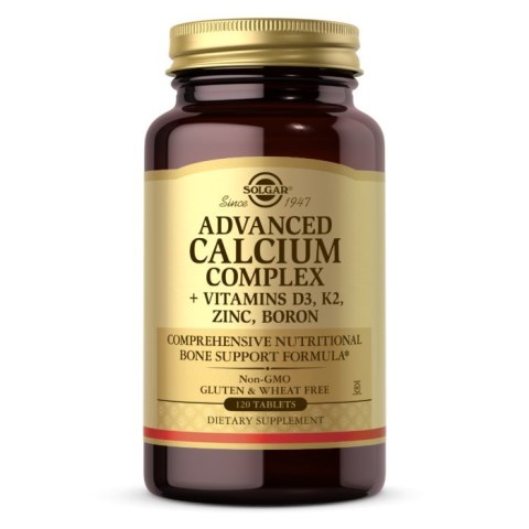 Solgar SOLGAR Advanced Calcium Complex - D3 + K2 + Zinc + Boron (120 tabl.)