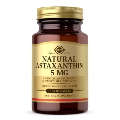Solgar SOLGAR Astaxanthin - Astaksantyna 5 mg (30 kaps.)