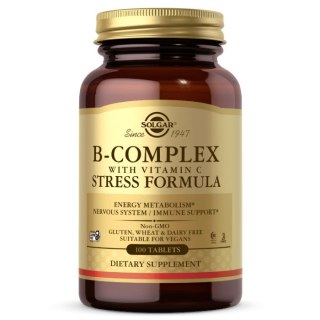 Solgar SOLGAR B-Complex with Vitamin C Stress Formula (100 tabl.)