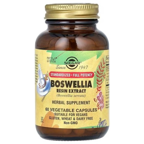 Solgar SOLGAR Boswellia Resin Extract - Boswellia ekstrakt z żywicy (60 kaps.)