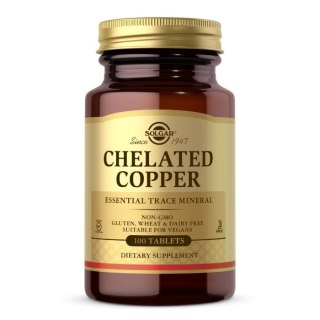Solgar SOLGAR Chelated Copper - Miedź Chelat (100 tabl.)