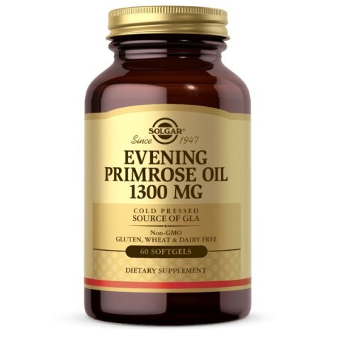 Solgar SOLGAR Evening Primrose Oil 1300 mg - Olej z Wiesiołka 1300 mg (60 kaps.)