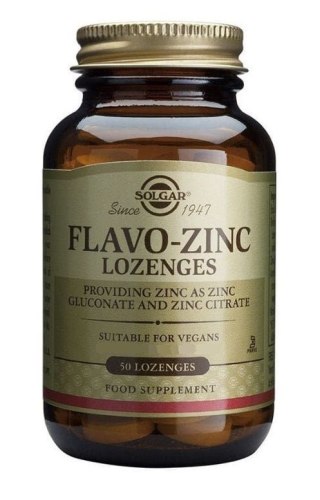 Solgar SOLGAR Flavo-Zinc Lozenges - Cynk do ssania (50 tabl.)