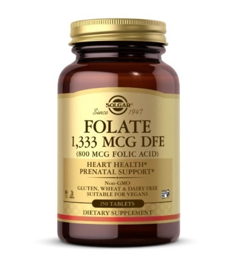 Solgar SOLGAR Folate 1333 mcg DFE (800 mcg Folic Acid) (250 tabl.)