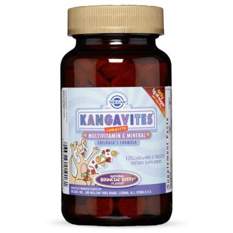 Solgar SOLGAR Kangavites Multivitamin & Mineral - Witaminy i minerały do ssania (120 tabl.)