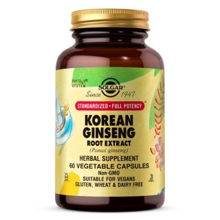 Solgar SOLGAR Korean Ginseng Root Extract SFP - Wyciąg z korzenia Żeń-szeń koreański (60 kaps.)