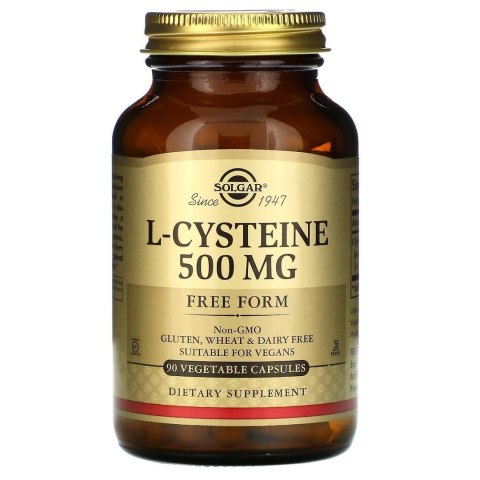 Solgar SOLGAR L-Cysteine - L-cysteina 500 mg (90 kaps.)
